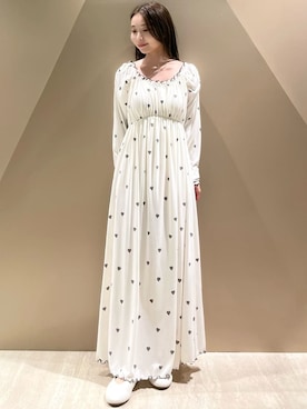 「アイテム（ルームウェア/パジャマ、ホワイト系）」を使った、gelato piqueさん（レディース・150cm）の秋コーディネート