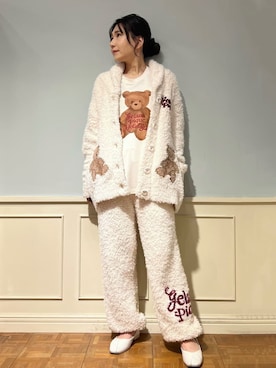 「アイテム（ルームウェア）」を使った、gelato piqueさん（レディース・158cm）の秋コーディネート