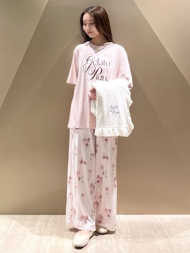 「アイテム（ルームウェア）」を使った、gelato piqueさん（レディース・150cm）の春コーディネート
