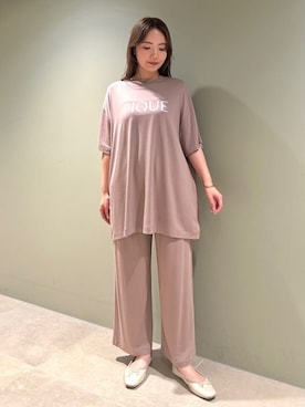 「アイテム（ルームウェア）」を使った、gelato piqueさん（レディース・157cm）の夏コーディネート