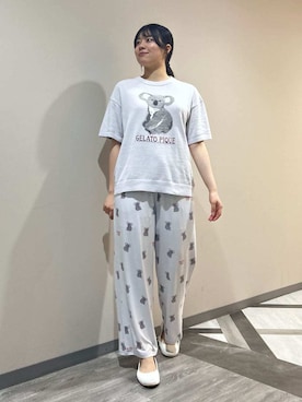 「アイテム（ルームウェア）」を使った、gelato piqueさん（レディース・165cm）の夏コーディネート