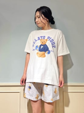「アイテム（ルームウェア）」を使った、gelato piqueさん（レディース・158cm）の夏コーディネート