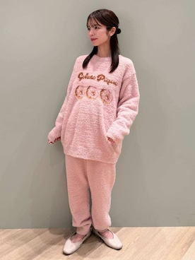 「アイテム（ルームウェア）」を使った、gelato piqueさん（レディース・156cm）の冬コーディネート