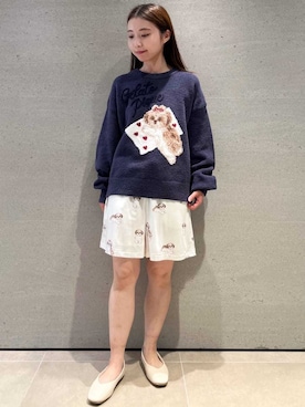 「アイテム（ルームウェア）」を使った、gelato piqueさん（レディース・150cm）の秋コーディネート