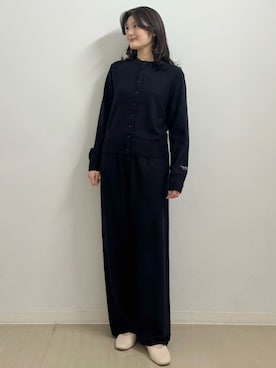「アイテム（ルームウェア、ブラック系）」を使った、gelato piqueさん（レディース・164cm）の秋コーディネート