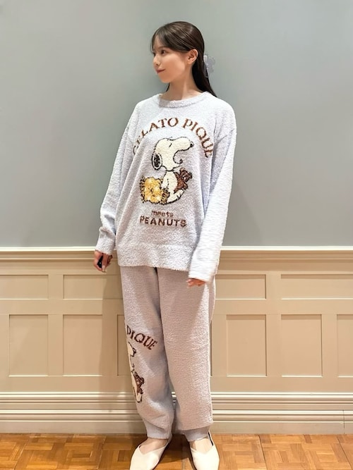 PEANUTS】【ONLINE限定】オリジナルアート ジャガードプルオーバー