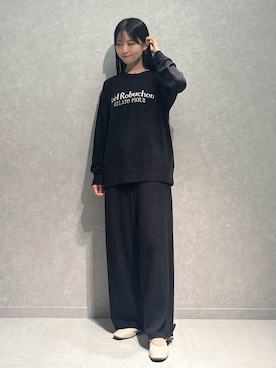 「アイテム（ルームウェア、ブラック系）」を使った、gelato piqueさん（レディース・160cm）の秋コーディネート
