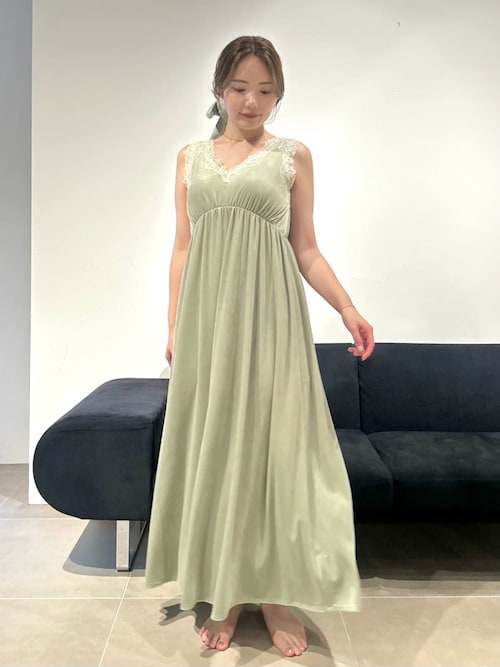 MUCHA】リリー柄フロッキーシュシュ（シュシュ）｜gelato pique