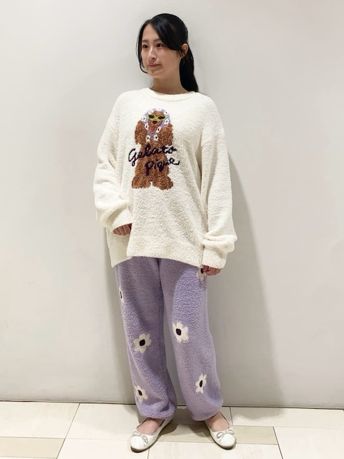 スカーフDOG ジャガードプルオーバー（ルームウェア/パジャマ