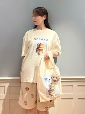 「アイテム（ルームウェア/パジャマ）」を使った、gelato piqueさん（レディース・161cm）の夏コーディネート