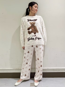 「アイテム（ルームウェア）」を使った、gelato piqueさん（レディース・160cm）の冬コーディネート