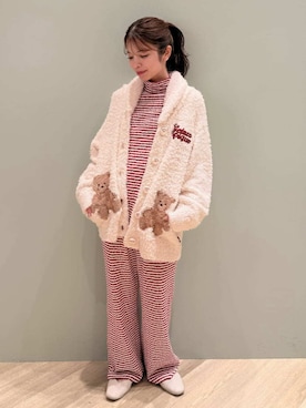 「アイテム（ルームウェア）」を使った、gelato piqueさん（レディース・156cm）の秋コーディネート