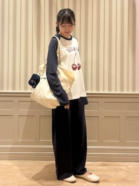 「アイテム（ポーチ）」を使った、gelato piqueさん（レディース・160cm）の秋コーディネート