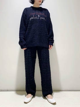 「アイテム（ルームウェア/パジャマ）」を使った、gelato piqueさん（レディース・155cm）の秋コーディネート