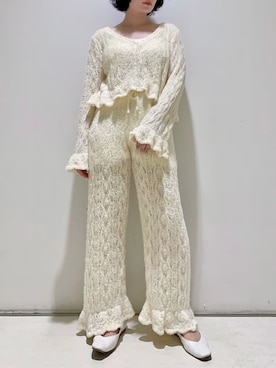 「アイテム（ルームウェア）」を使った、gelato piqueさん（レディース・155cm）の秋コーディネート