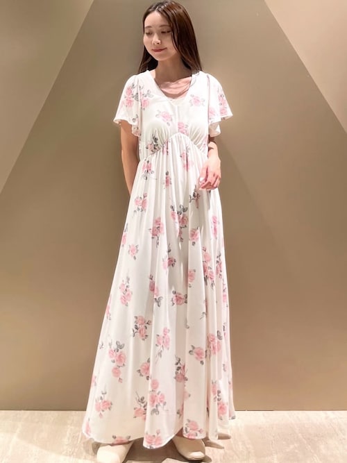 新品未使用ジェラートピケgelato pique 花柄カップイン半袖ワンピース 中花柄カップインワンピース（ルームワンピース）｜gelato pique