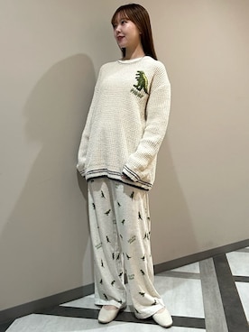 「アイテム（ルームウェア）」を使った、gelato piqueさん（レディース・158cm）の秋コーディネート