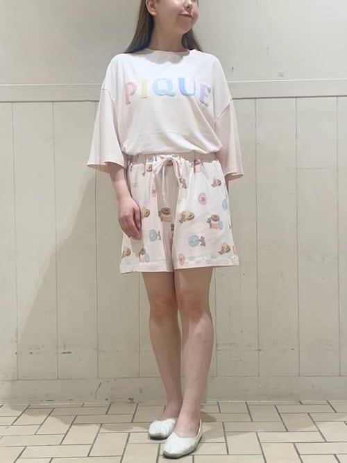 セール】ドーナツベア柄ショートパンツ（ルームウェア/パジャマ