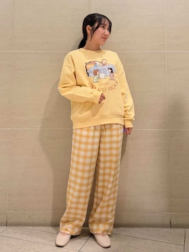 「アイテム（ルームウェア）」を使った、gelato piqueさん（レディース・158cm）の秋コーディネート