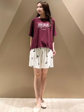 「アイテム（ルームウェア）」を使った、gelato piqueさん（レディース・150cm）の夏コーディネート
