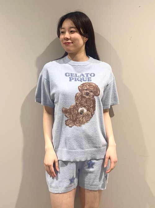 ONLINE限定】ドッグジャガードプルオーバー&ショートパンツセット