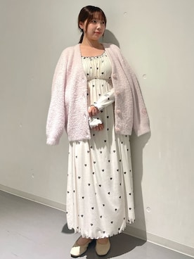 「アイテム（ルームウェア/パジャマ、ホワイト系）」を使った、gelato piqueさん（レディース・164cm）の秋コーディネート