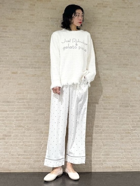 「アイテム（ルームウェア）」を使った、gelato piqueさん（レディース・168cm）の秋コーディネート