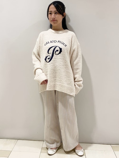 セール】先染めストライプロングパンツ（ルームウェア/パジャマ