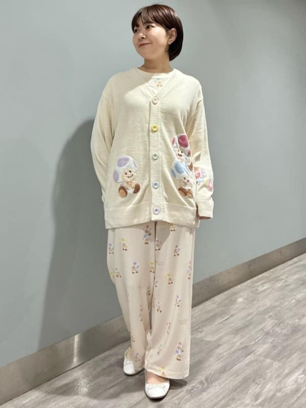 ジェラートピケ ヨッシージャガードカーディガン