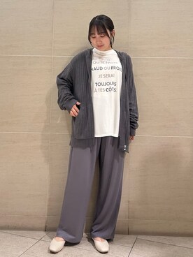 「アイテム（ルームウェア/パジャマ）」を使った、gelato piqueさん（レディース・158cm）の秋コーディネート