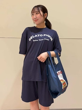 「エコバッグ」｜gelato piqueさん（レディース・158cm）の夏コーディネート