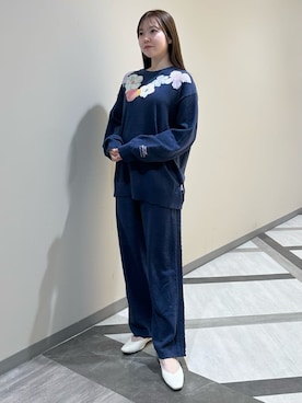 「アイテム（ルームウェア/パジャマ）」を使った、gelato piqueさん（レディース・158cm）の冬コーディネート