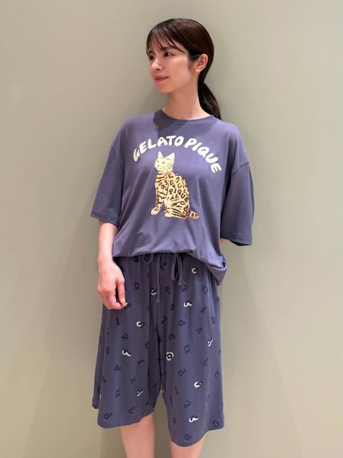セール】【HOMME】キャットワンポイントTシャツ（ルームウェア