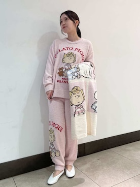 「アイテム（ブランケット）」を使った、gelato piqueさん（レディース・158cm）の秋コーディネート