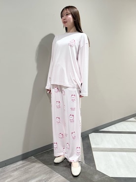 「アイテム（ルームウェア/パジャマ）」を使った、gelato piqueさん（レディース・158cm）の冬コーディネート