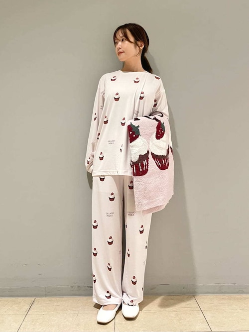 すいか【新品】gelato pique ジェラートピケ ブランケット モチーフジャガードブランケット（ブランケット）｜gelato pique