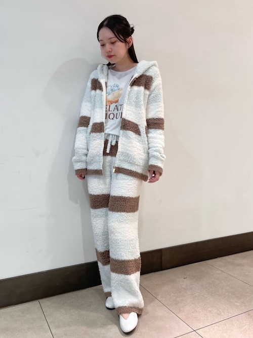 ジェラートランダムボーダーパーカ（ルームウェア/パジャマ）｜gelato