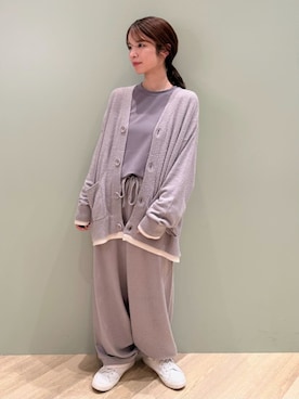 「アイテム（ルームウェア）」を使った、gelato piqueさん（レディース・156cm）の秋コーディネート