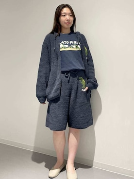 「アイテム（ルームウェア）」を使った、gelato piqueさん（レディース・162cm）の秋コーディネート
