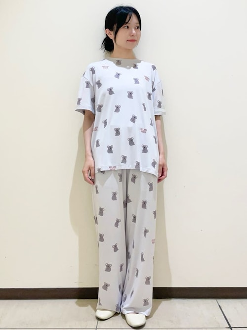 接触冷感】コアラ柄Tシャツ（ルームウェア/パジャマ）｜gelato
