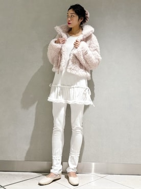 「アイテム（ルームウェア/パジャマ）」を使った、gelato piqueさん（レディース・168cm）の冬コーディネート