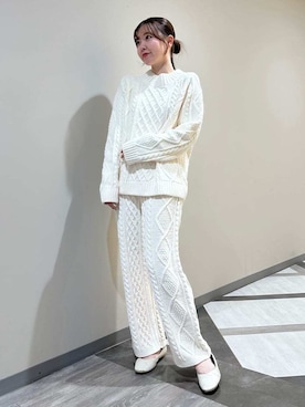 「アイテム（ルームウェア/パジャマ）」を使った、gelato piqueさん（レディース・158cm）の冬コーディネート