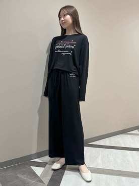 「アイテム（ルームウェア）」を使った、gelato piqueさん（レディース・158cm）の秋コーディネート