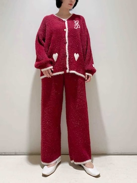 「アイテム（ルームウェア）」を使った、gelato piqueさん（レディース・155cm）の秋コーディネート