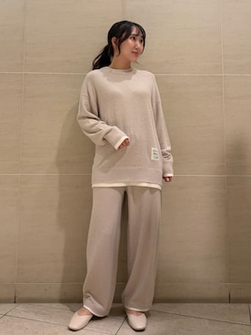 「アイテム（ルームウェア）」を使った、gelato piqueさん（レディース・158cm）の秋コーディネート