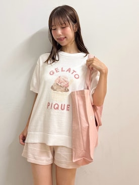 「プルオーバー」｜gelato piqueさん（レディース・161cm）の夏コーディネート