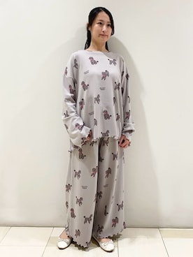 「アイテム（ルームウェア/パジャマ）」を使った、gelato piqueさん（レディース・150cm）の冬コーディネート