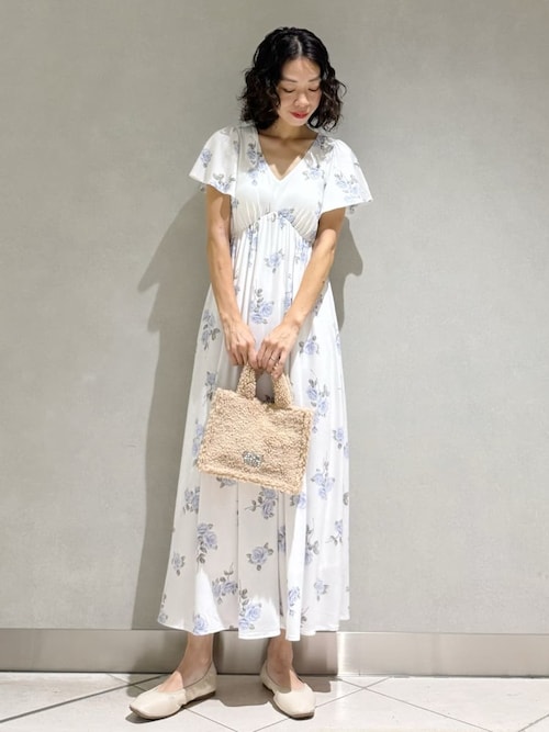 セール】中花柄カップインワンピース（ルームワンピース）｜gelato