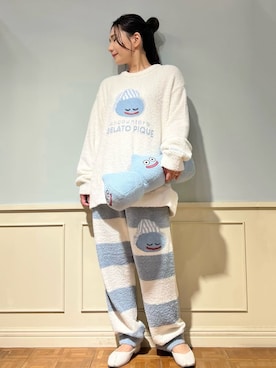「アイテム（ルームウェア）」を使った、gelato piqueさん（レディース・158cm）の秋コーディネート