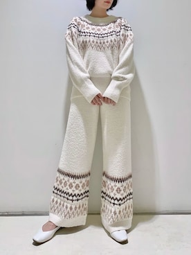 「アイテム（ルームウェア/パジャマ）」を使った、gelato piqueさん（レディース・155cm）の秋コーディネート